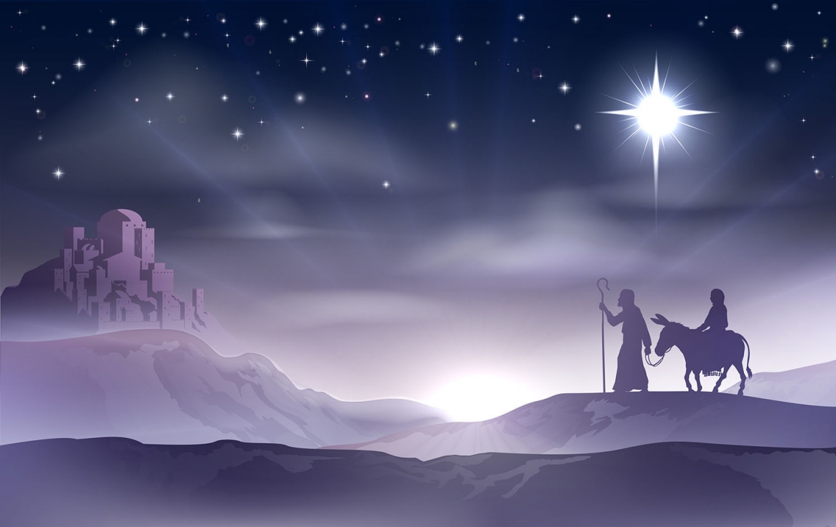 Mary And Joseph Nativity Christmas Illustration - MyChurch Sahuarita
